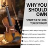 FDT&ENJOY Violin for Beginners Adults,1/2 Acoustic Violins, Beginner Kit For