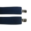 Men's fully adjustable Clip on Braces/Suspenders, 3.5cm - Navy Blue