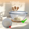 Ajrwiiy Large Glass Bowl for Sourdough Bread Making, 4.7 Quart
