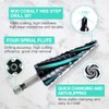 LEKOMESH Cobalt Step Drill Bit - 4-22mm Four Spiral Flute