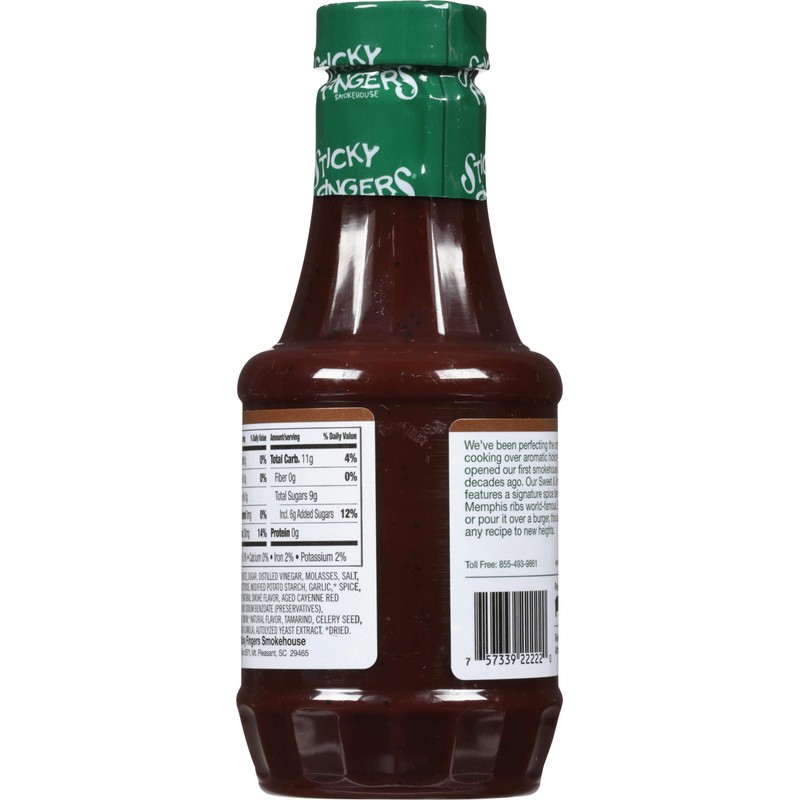 Sticky Fingers Memphis Original Barbeque Sauce, 18 Oz Bundle -