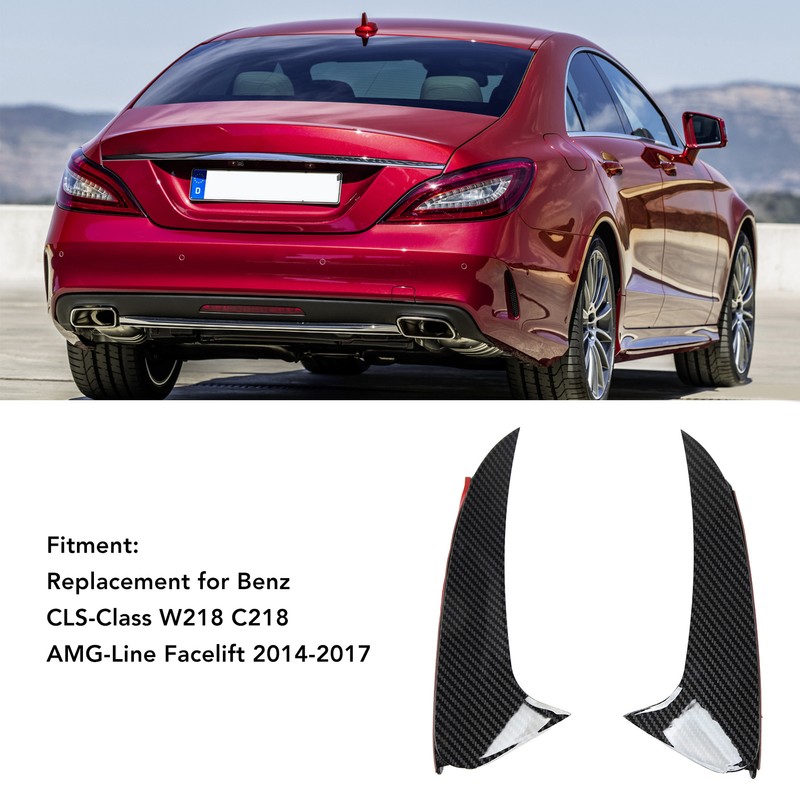 2 Pcs Rear Bumper Spoiler Air Vent Cover Lower Air