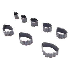 8pcs Leather Punching Mold DIY Sharpness High Carbon Steel Leather Die Cutter for Layering Fabric Leather Jewelry