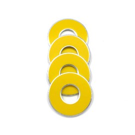 Get Outside Games 4 VVashers - Washer Toss/Washer Game Washers (Yellow, 4 VVashers)