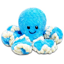 8-Inch Blue Octopus Stuffed Animal Plush Toys for Kids, Soft Baby Stuffed Sea Animals, Cute Plushies Doll, Octopus Plush Toys for Ocean Themed Party Decorations, Easter Basket Stuffers, Gifts