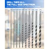 12” Extra Long Drill Bit Set, 10PCS Brad Point Drill