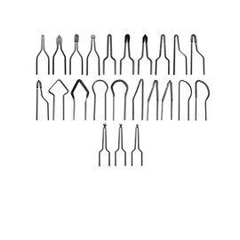 23Pcs Professional Pyrography Tips for 50W Pyrography Machine Replacement Wood Burning Tool Kit Pyrography Accessory