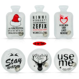 OLLEENO® Hand Warmers (Set of 6) Reusable up to 800 Times Pocket Warmer for Travel, Long-Lasting Heat Cushion for Kinking, for Children and Adults, Great Secret Santa Gift