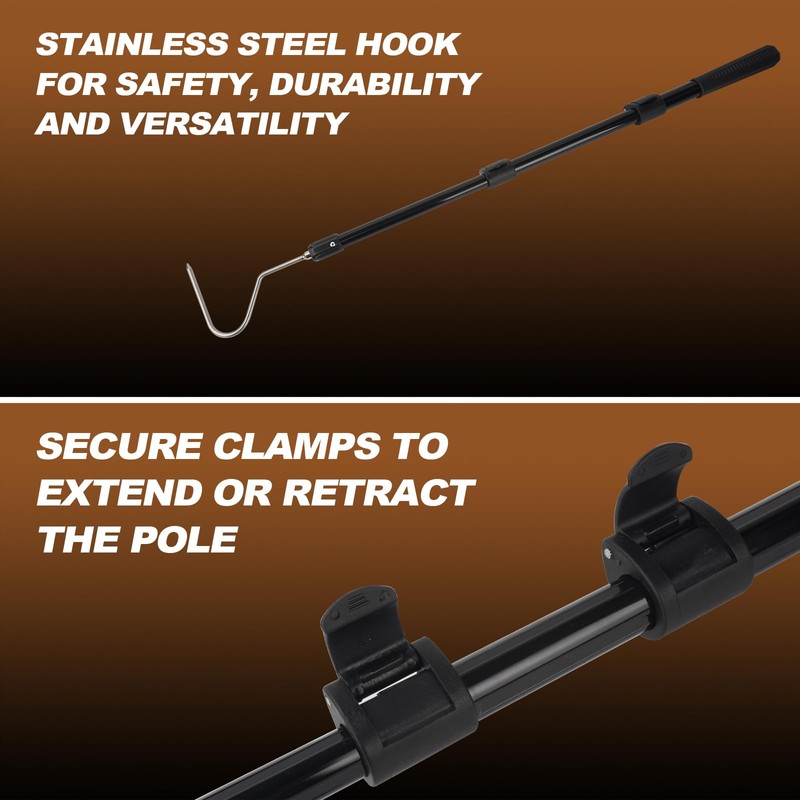 Smarkey Snake Catcher Hook Stick Tongs Catch Grabber Catching Handling