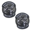Saint Michael Protect Us Patch "Saint Michael Protect US" Modern