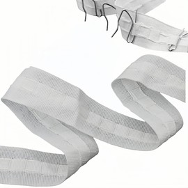 WHZAZGW Curtain Pleating Tape,Pull Cord Pleat Cloth Heading Belt Linings Perfect for Making Home Decor Projects（30Mx3CM）