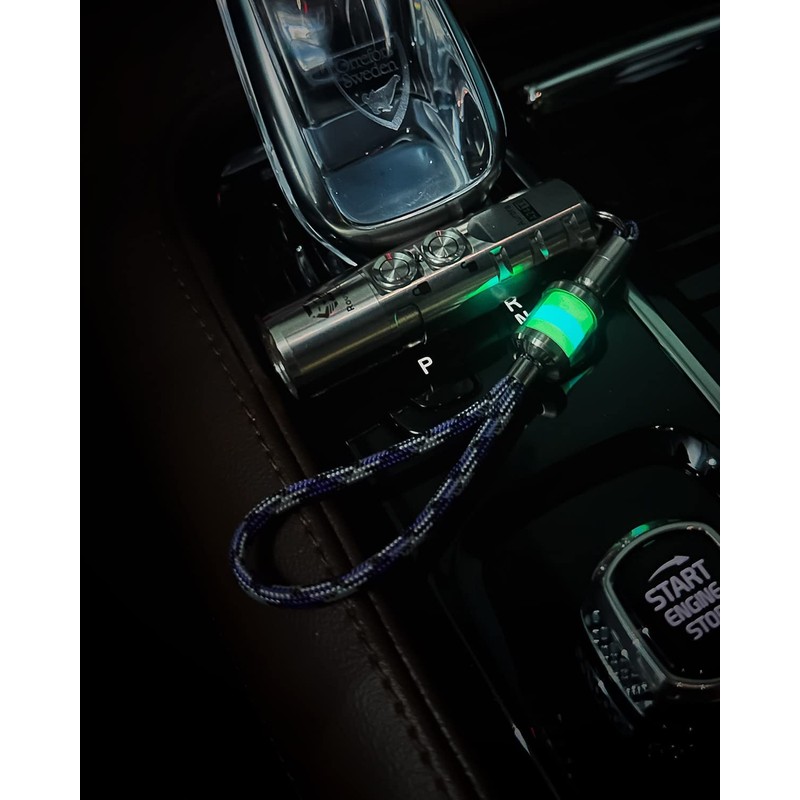 RovyVon Firefly Pro Aurora Borealis Keychain Fluorescent Paracord Beads, Glow