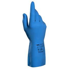 MAPA Professional Vital 177 Gloves Grip Washable/Reusable Gloves Blue Size Small (1 Pair)