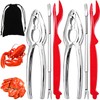 Artcom 7 Piece Seafood Tools Set - 2 Crab Crackers,