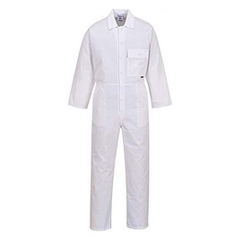 Portwest Standard Coverall, Size: XS, Colour: White, 2802WHRXS