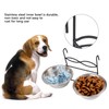 Stainless Steel Dual Hanging Food Water Bowl Feeder with Hook