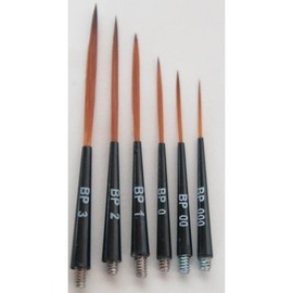 Mack Brush BP-000 SCROLL BRUSH HEAD BLACK PLAGUE TAKLON HAIR