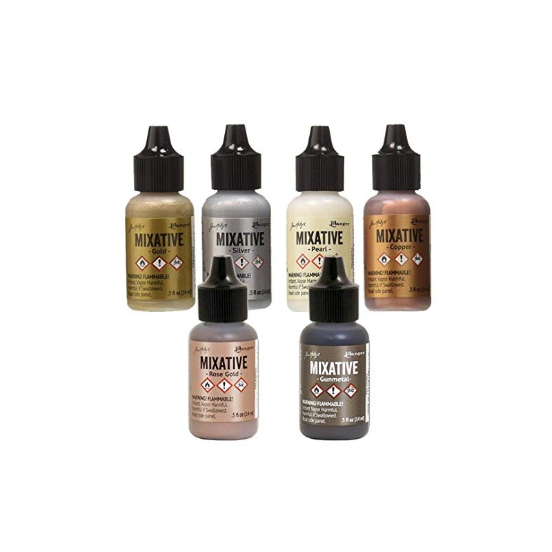 Ranger Tim Holtz Metallic Mixatives | Bundle of 6 Colors: