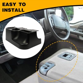 KUAFU Center Console Cup Holder Compatible with 1999-2001 Ford Super Duty Truck F250/F350/F450/F550 ABS Center Console Organizer Attachment Add-On