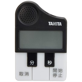 タニタ 勉強 学習 タイマー マグネット付き メロディー お知らせ ブラック TD-382 BK