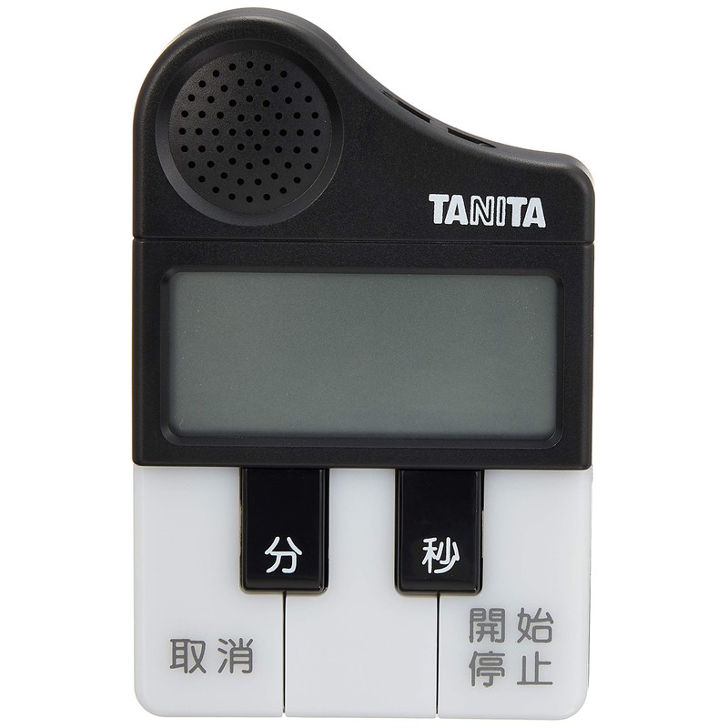 タニタ 勉強 学習 タイマー マグネット付き メロディー お知らせ ブラック TD-382 BK