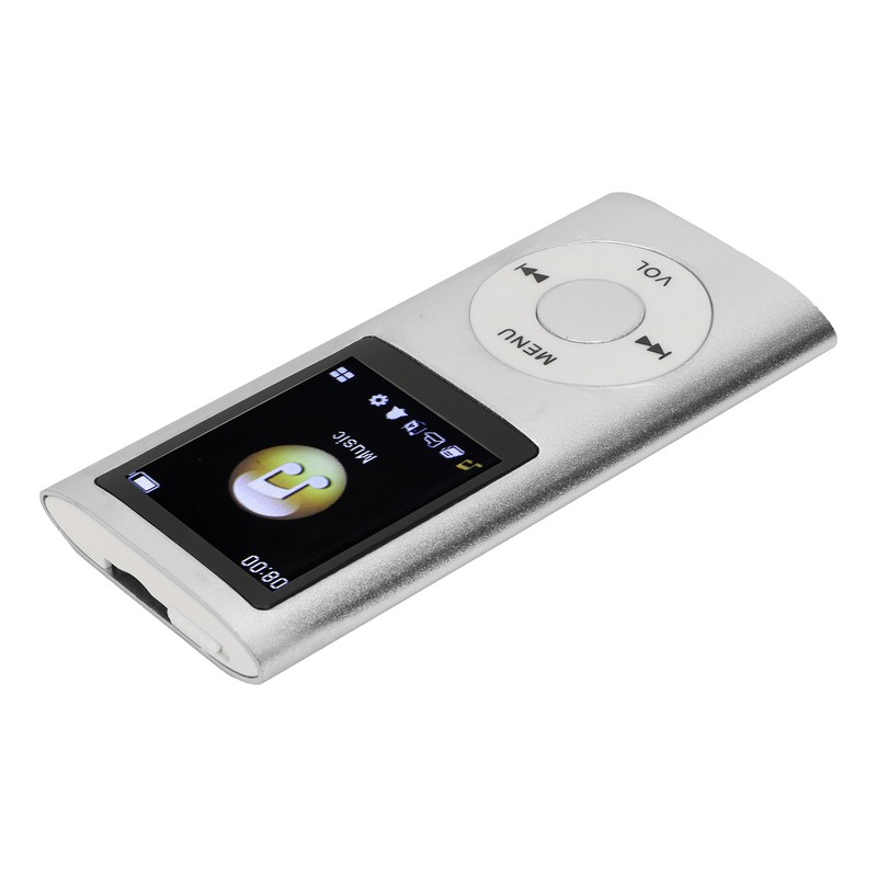 MP3 Player Stylish Multifunctional Lossless Sound Slim 1.8 Inch LCD
