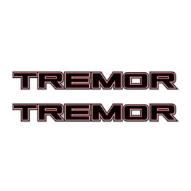 Tremor Decals Truck Bed Side Stickers F150 F250 (Black Red)