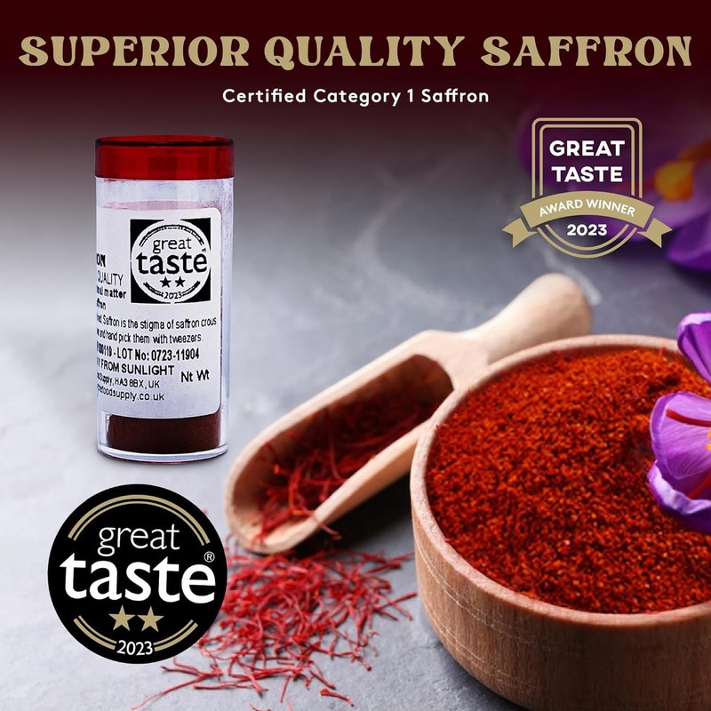 Saffron, Finest Pure Premium Saffron Safran, Great Taste Award Winner
