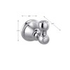 DELTA FAUCET 73235 Woodhurst Robe Hook, Chrome
