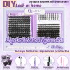 Kit De Extensiones De Pestañas De Paquete De Cuatro 1040pcs