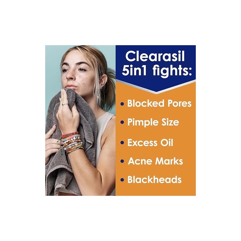 Clearasil Clearasil ultra - 5in1 exfoliating wash, 6.78 Ounce