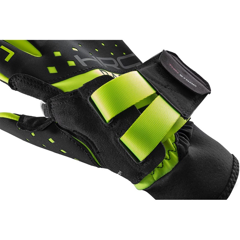 LEKI HRC Race Shark Gloves, Black/Neon Yellow, EU 9