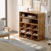 Garden 4 you Shoe Rack Organizer, 5-Tier Wood Cubby Shoe