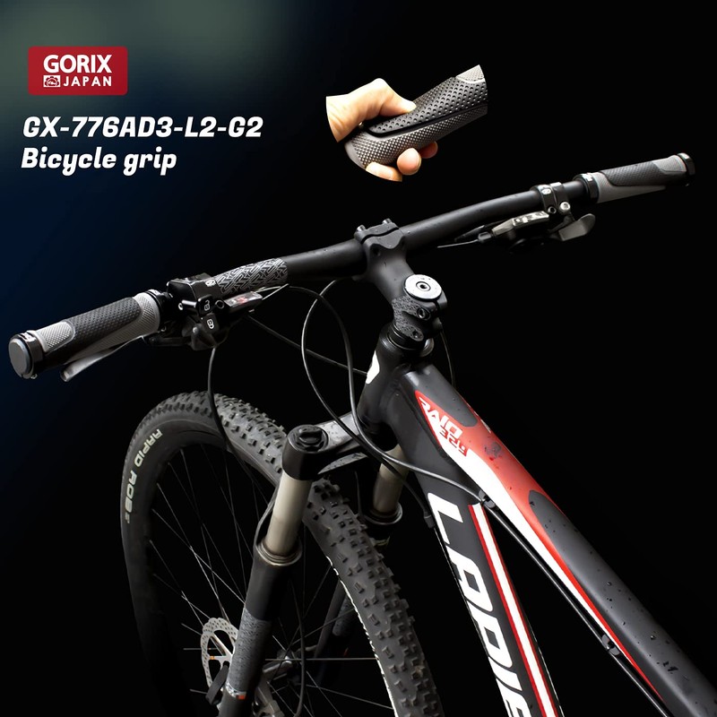 GORIX GX-776AD3-L2-G2 Bicycle Grip [Double Lock On Grip Cross Bike