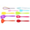 10Pcs set Silicone Kitchen Utensils Kitchenware Non Stick Spatula Spoon