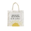Zeghk Motivational Canvas Tote Bags for Women, Inspirational Sunshine Gifts