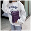 ShopINess Genuine Leather Shoulder Bag for Women, Purple