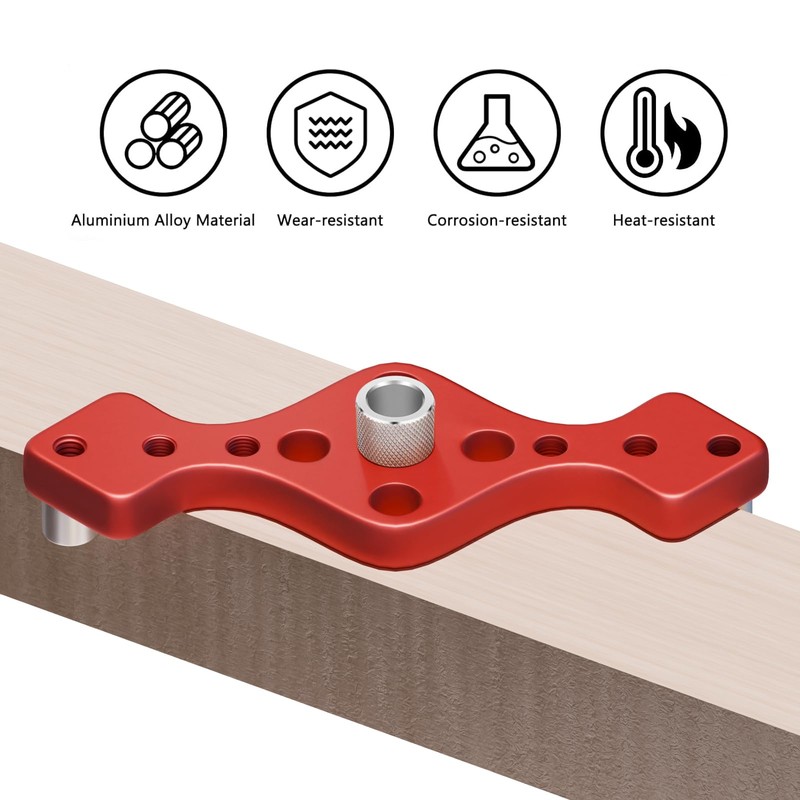 Dowel Jig Kit，Doweling Jig for Woodworking for Floating Shelf Bracket