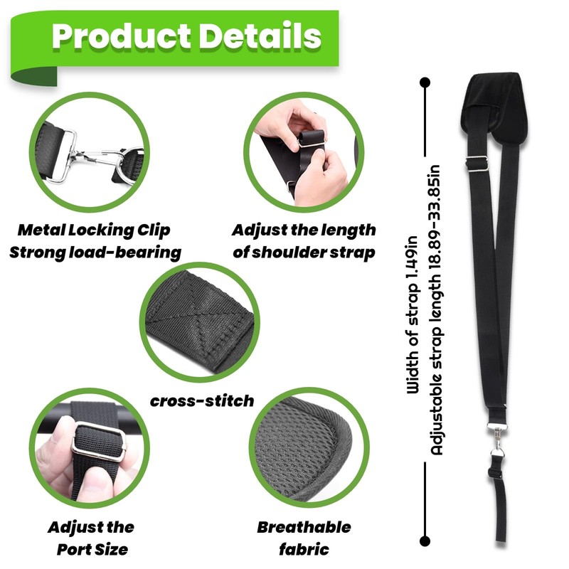 Shoulder Strap Trimmer Straps, Adjustable Universal Leaf Blower Retaining Strap,
