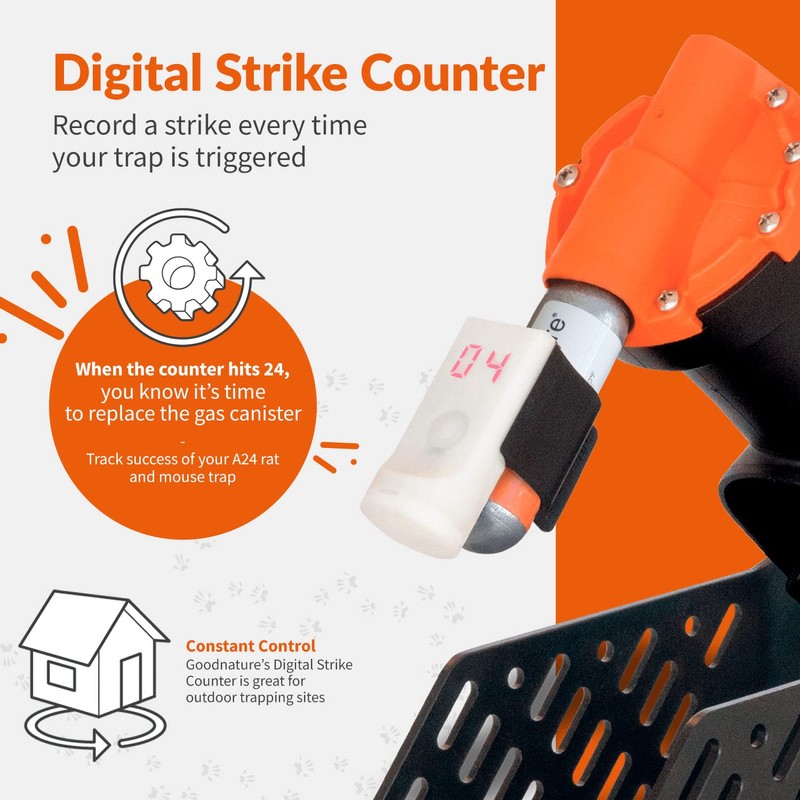 Goodnature Digital Strike Counter, Counter for A24 Rat & Mouse