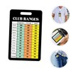 DOITOOL Golf Scorecard Range Chart Card Set Paper Golf Training