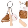 SAFIGLE 3pcs Baseball Keychain Mini Softball Keychains Stylish Bag Accessories