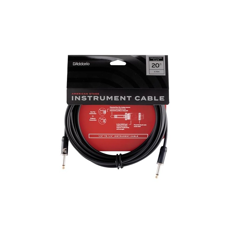 D'Addario | American Stage Cable | Cable para Instrumento |