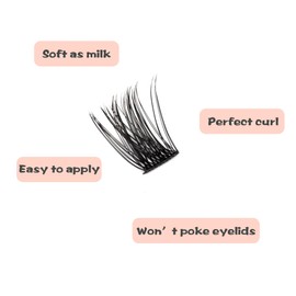 YOONOYA lashes,DIY Lash Extension - 144PCS of Lightweight Natural and Wispy Lash Clusters for Luxe and Manga Lashes 14mm