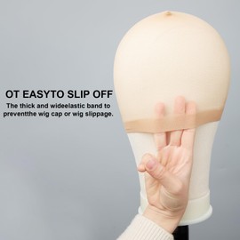 SHINEWIGHAIR 6 pieces Light Brown Stocking Wig Caps Stretchy Nylon Wig Caps for Women (6PCS-C)