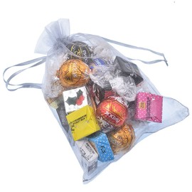 Gmnosuw 50 Pcs Organza Drawstring Gift Bags for Jewelry,Beads,5x7 Inch Sheer Fabric Mesh Silver Gray Storage Containers Sturdy Sack for Baby Shower,Christmas,Birthday,Party Favors,Wedding,Santa,Hotel