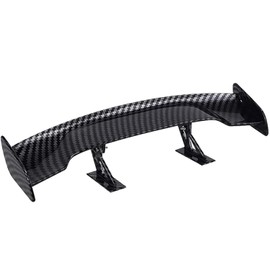 Car Mini Tail Spoiler Wings, Universal Car Mini Spoiler Wing, Universal Car Rear Wing Decoration, Without Perforation, Vehicle Stability Tail Decoration, Carbon Universal.
