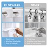 PILOTSHARK No Hook Waffle Weave Shower Curtain Set with Snap-in