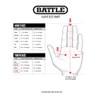 Battle Sports Texas Flag Doom 1.0 Football Receiver Gloves (Youth,