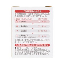 Pigeon Slim Type S Size 1 Piece Nipple (Round Hole) From 0 Months